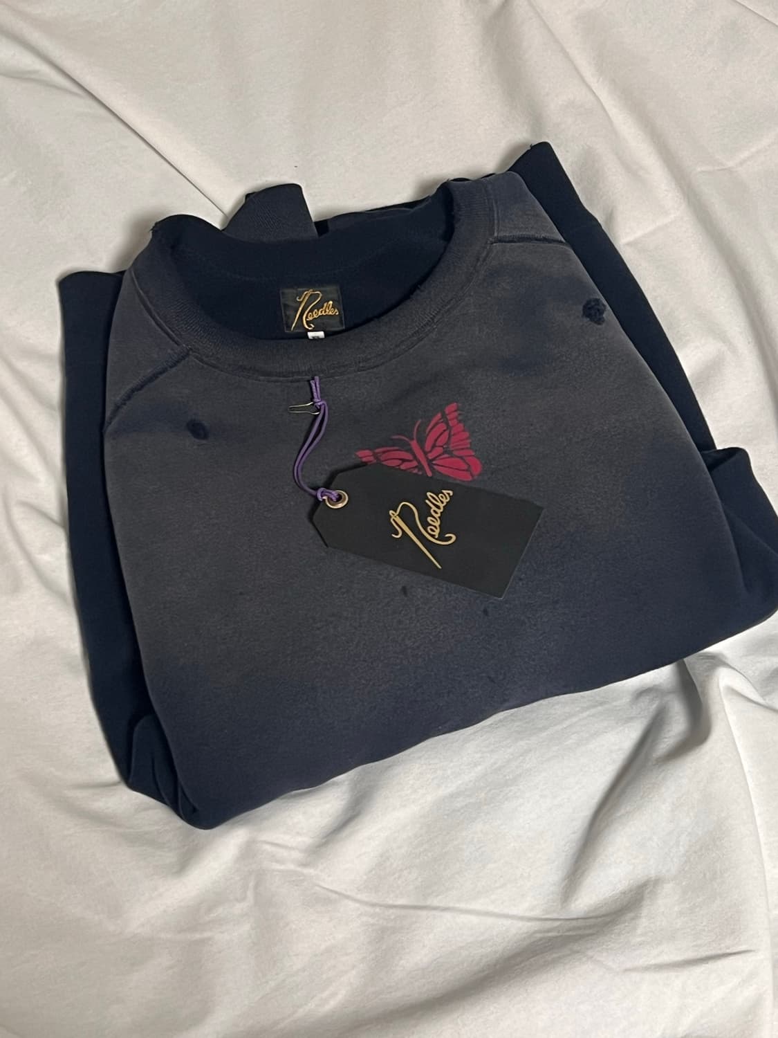 니들스 디컨스트럭티드 스웻셔츠 네이비 상품이미지4