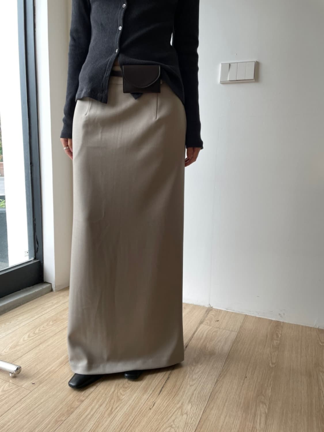 리스 lys 로우 라이즈 맥시 스커트 상품이미지4