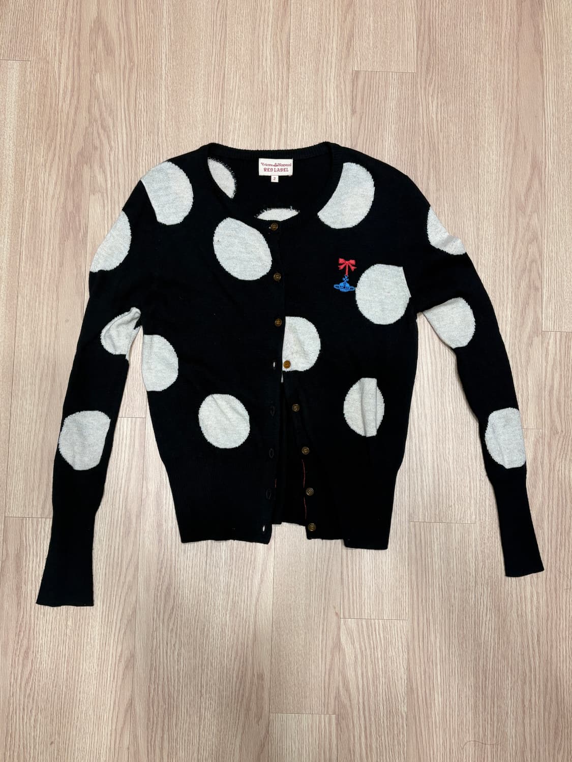 비비안웨스트우드 도트 가디건 상품이미지1