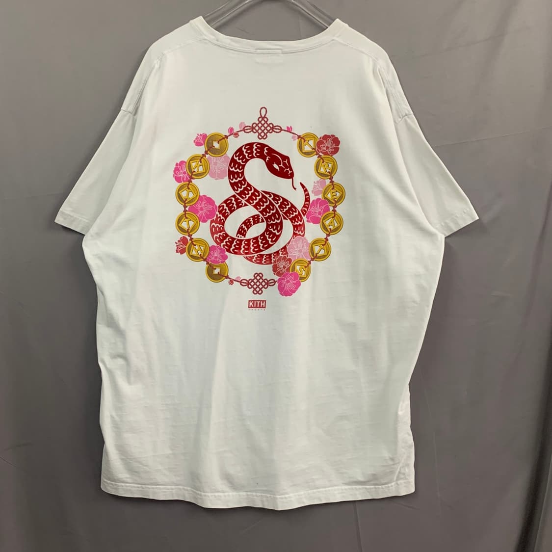 XXL KITH 키스 스네이크 뱀 프린팅 스트릿 반팔티 상품이미지2