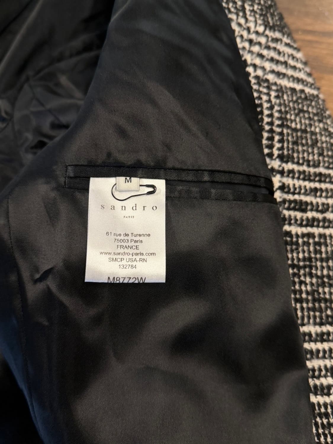 산드로 더블 브레스티드 코트 슬림100 상품이미지8