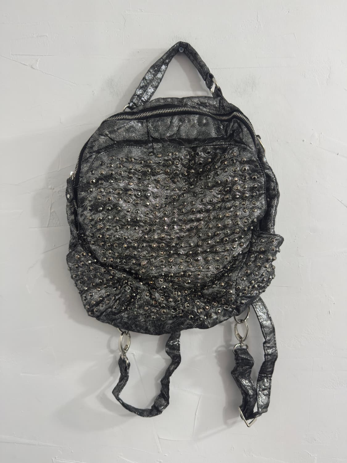 silver cubic backpack 상품이미지6