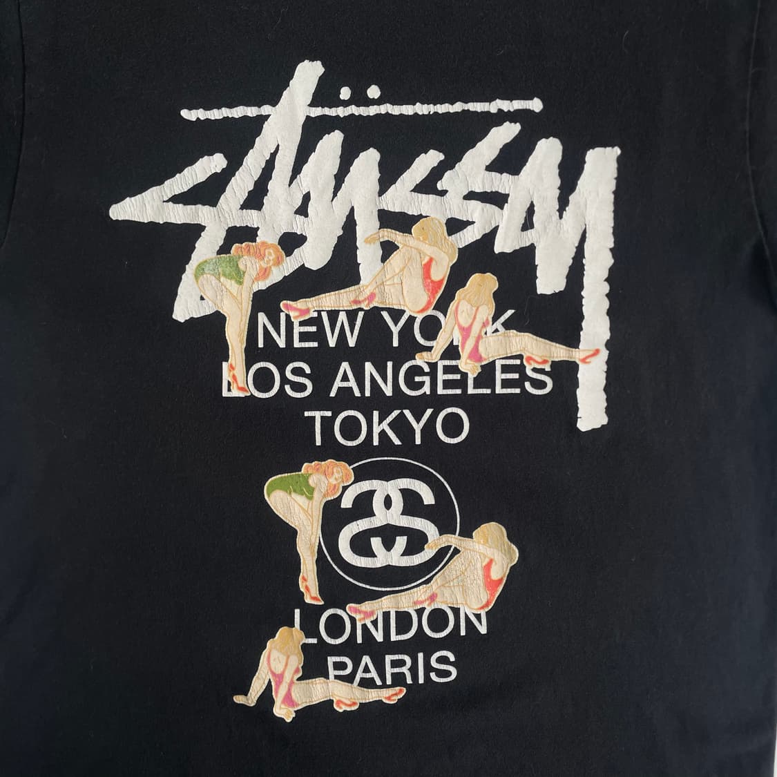 Stussy 스투시 90‘s 월드투어 핀업걸 반팔티 상품이미지6