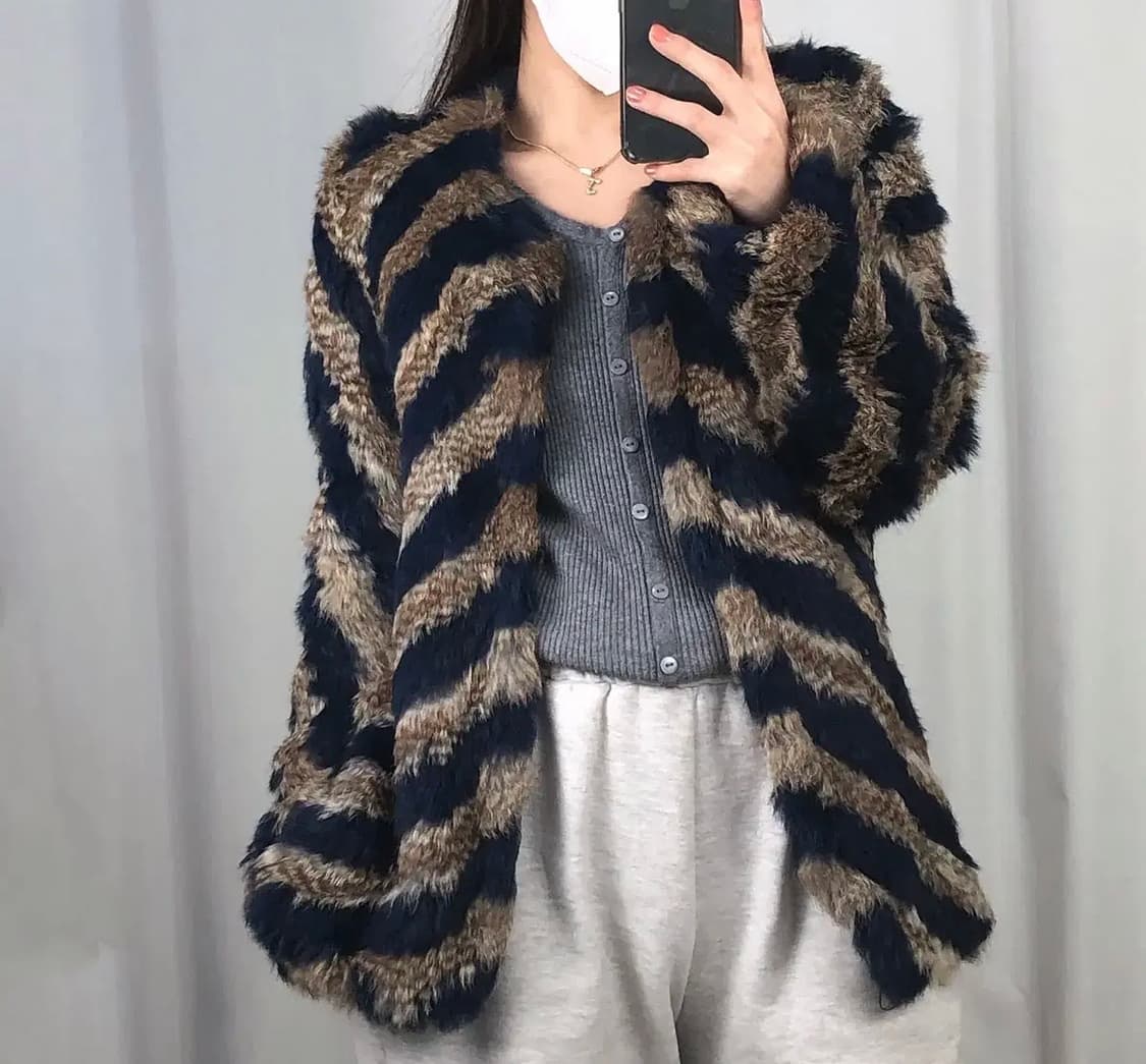 쟈딕앤볼테르 디럭스 토끼털 토끼퍼 퍼자켓 S 상품이미지6