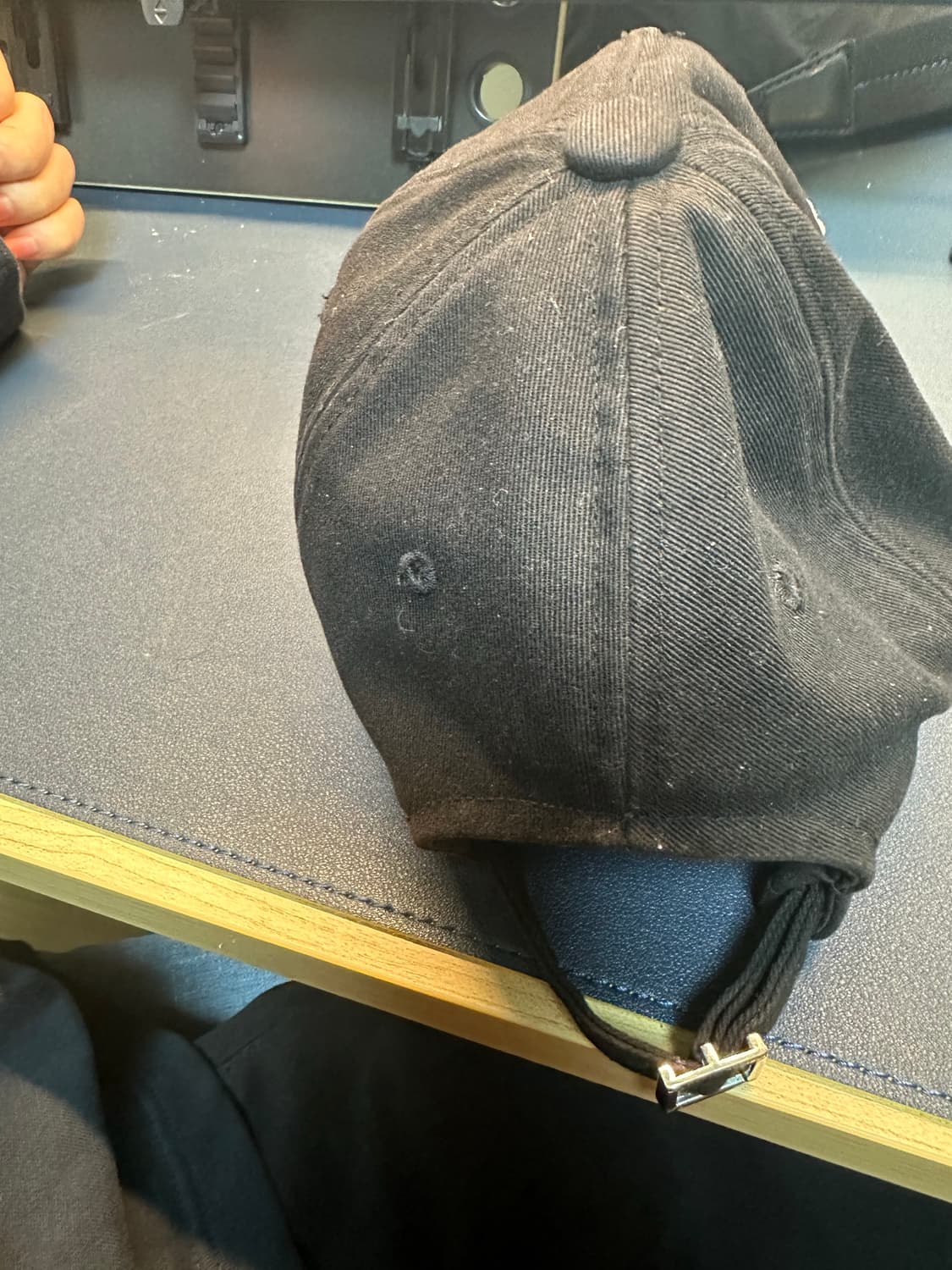 Wooyoungmi Embroidered Ball Cap Black -  상품이미지4