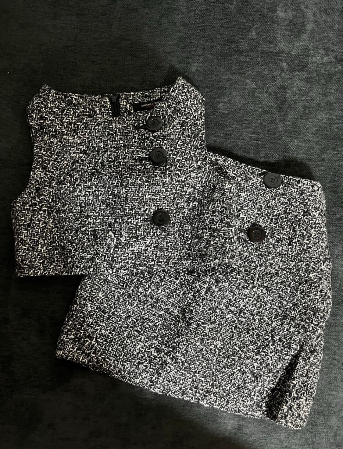 Custom 트위드 베스트+스커트 셋업(하객룩 추천) 상품이미지1