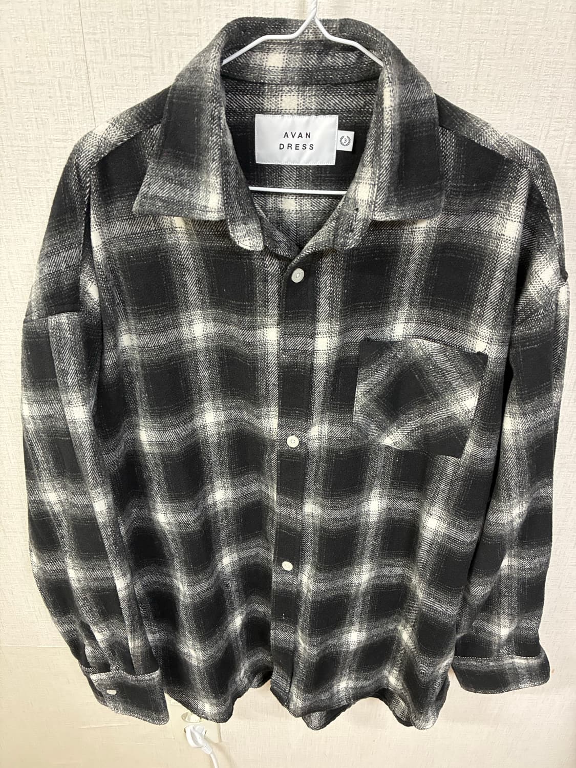 AVAN DRESS 체크 셔츠 상품이미지1