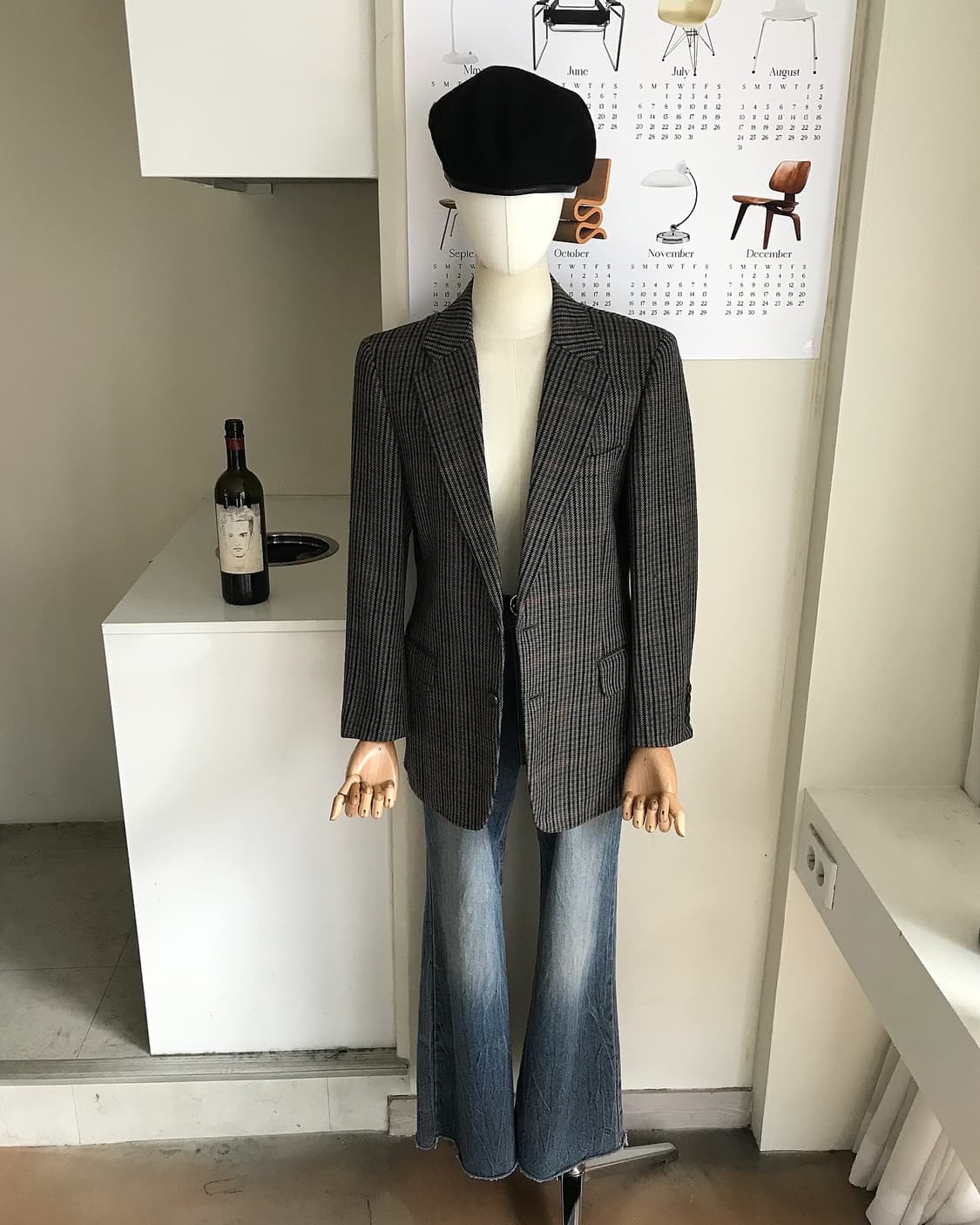 버버리 체크 울 블레이저 자켓 상품이미지7