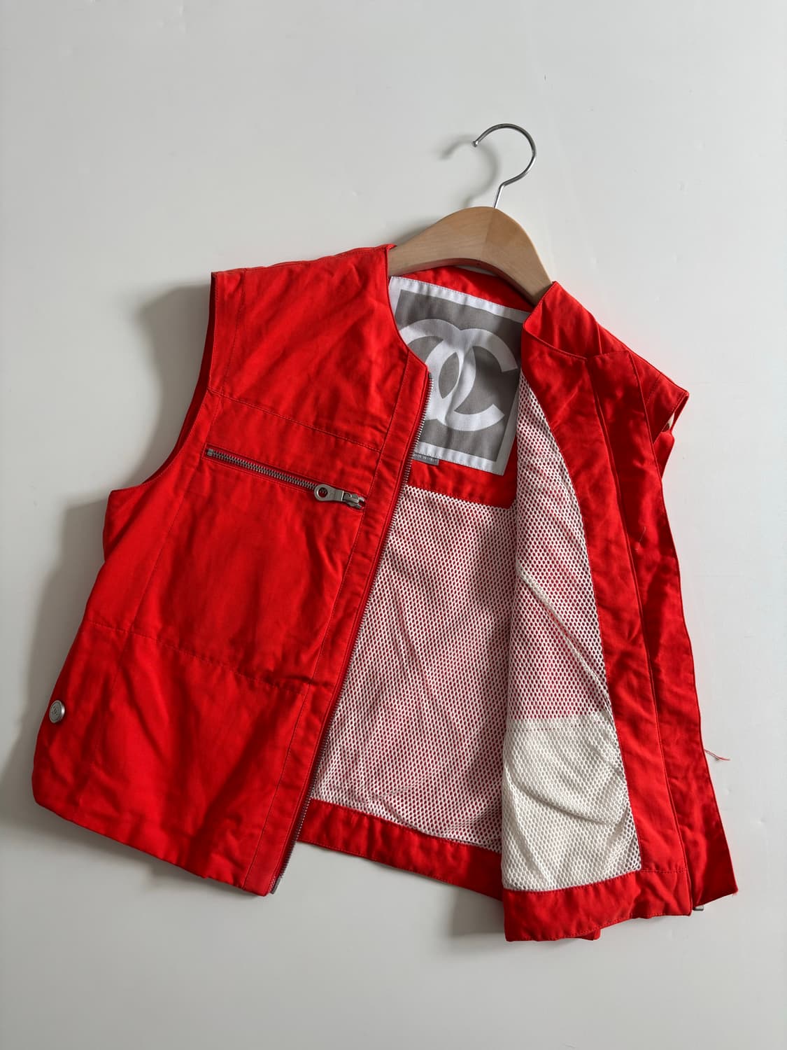 Chanel 샤넬 스포츠 오렌지 나일론 베스트 상품이미지4