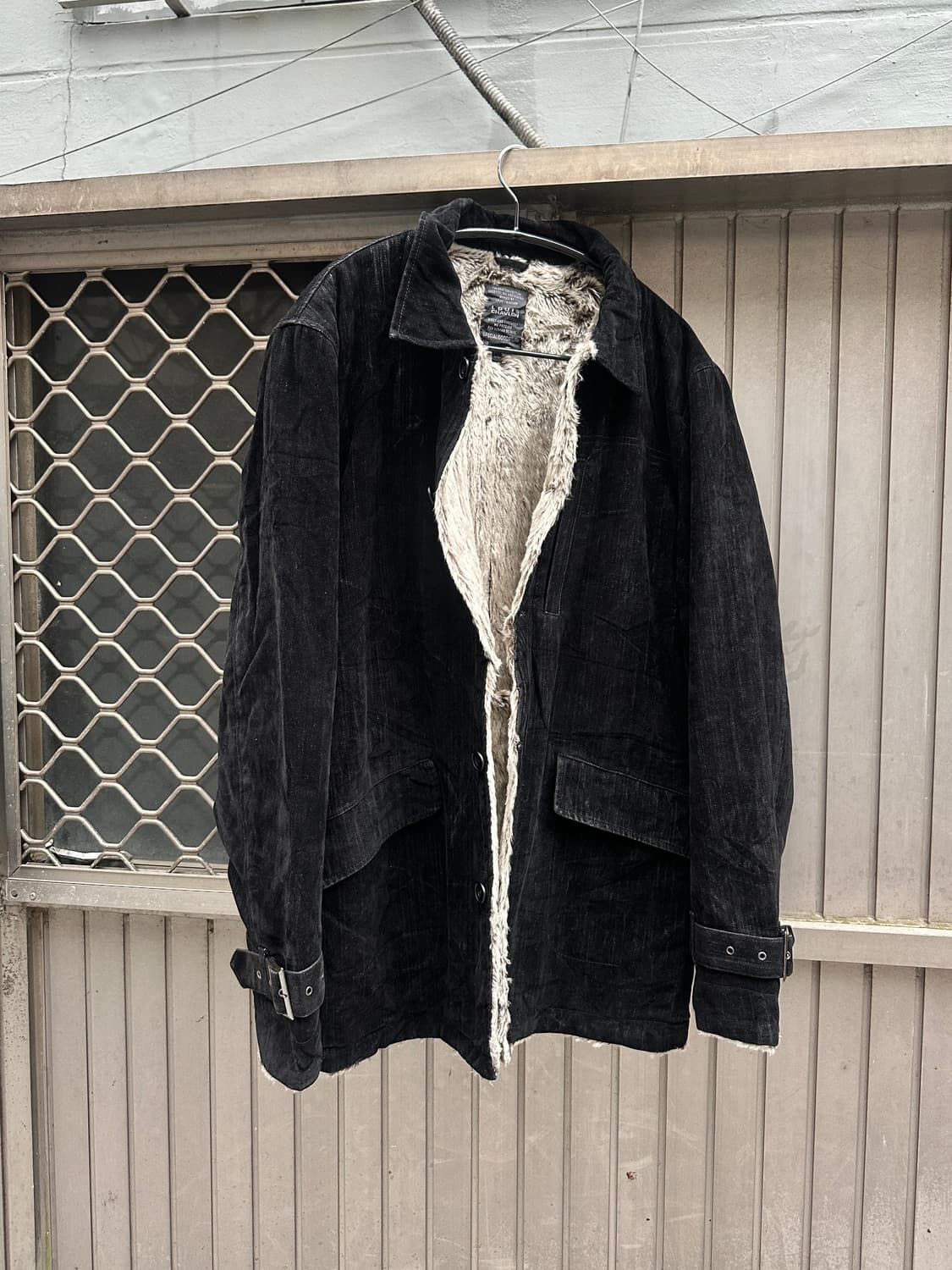 Louis Chavlon 00s suede fur jacket 상품이미지1