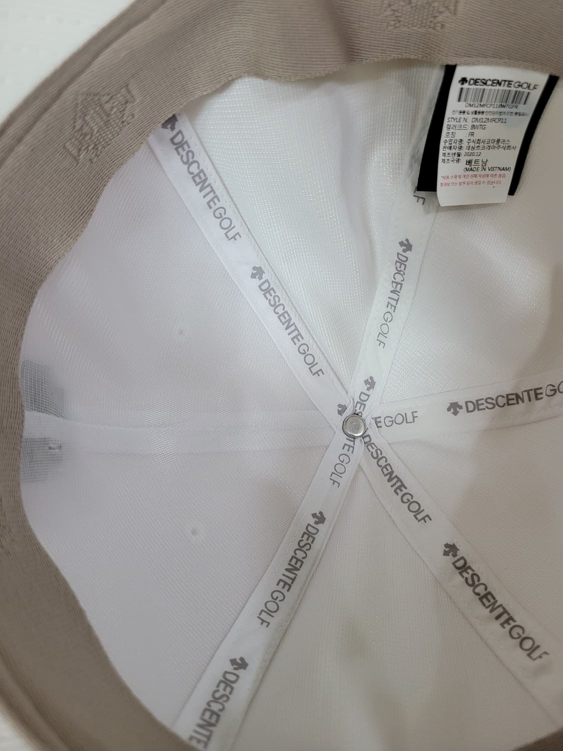 데상트 DESCENTE 골프 볼캡 FREE 사이즈 화이트 상품이미지8
