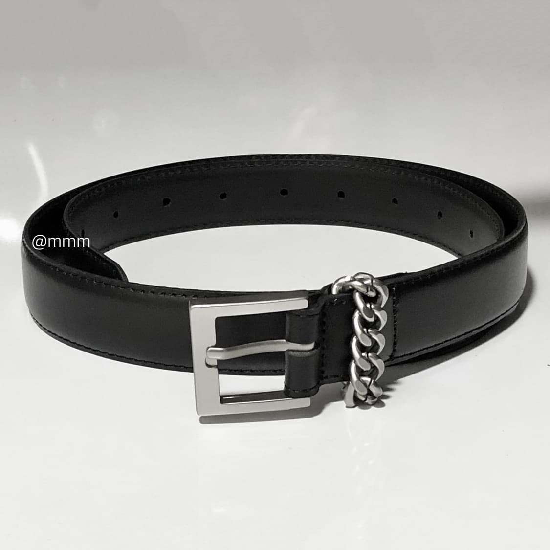 [Unisex] 체인 올드머니 모던 가죽벨트 상품이미지7