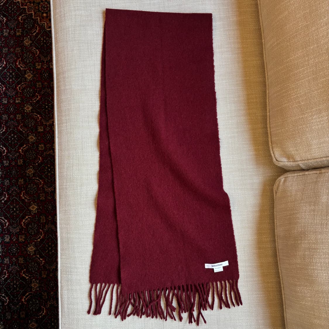 [Johnstons of Elgin] 스코틀랜드산 램스울 100% 버건디 상품이미지3