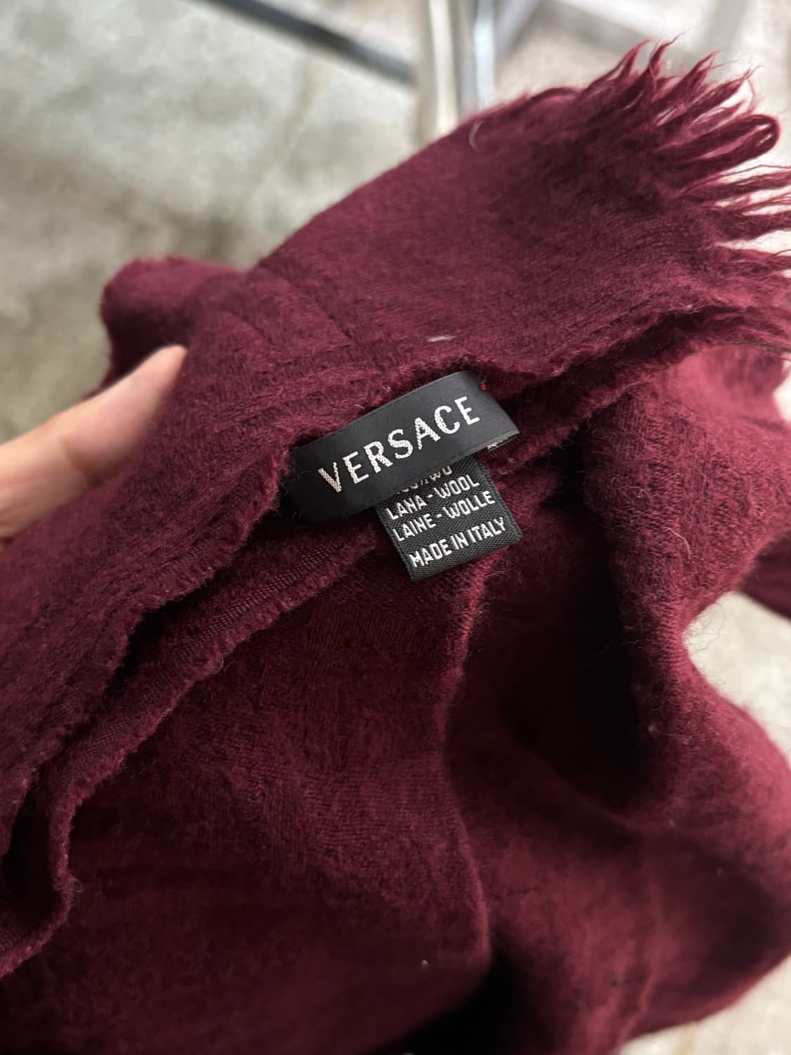 베르사체 라나 울 스카프 상품이미지8