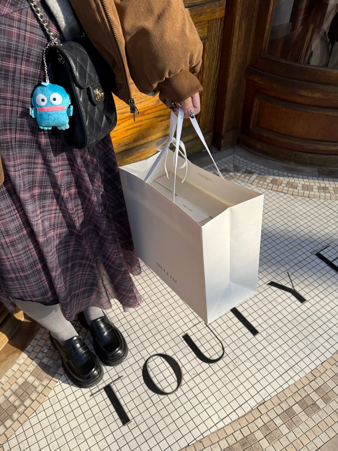 자라 체크 튤 드레이프 원피스 (쉬폰) 상품이미지4