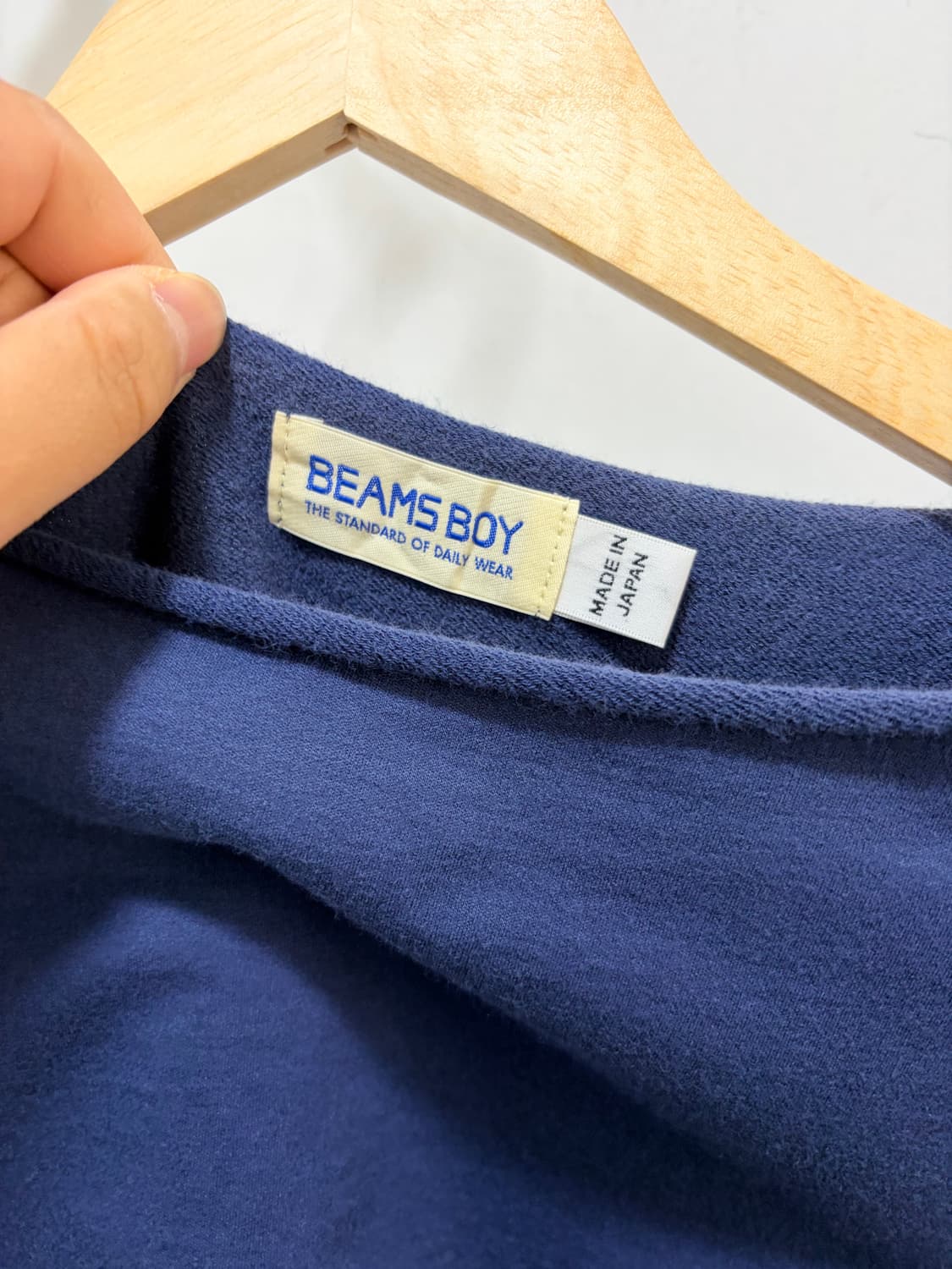 BEAMS BOY 네이비 반팔 티셔츠 상품이미지7