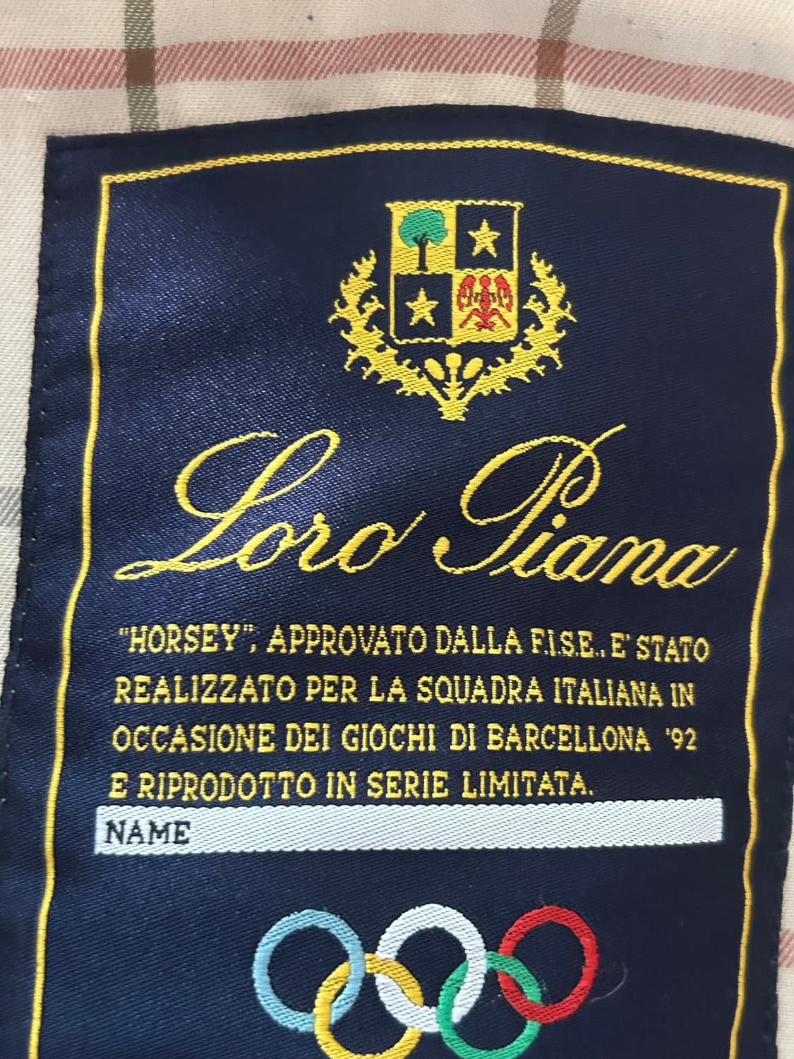 Loro Piana Horsey Barcelona 92 Olympic L 상품이미지3
