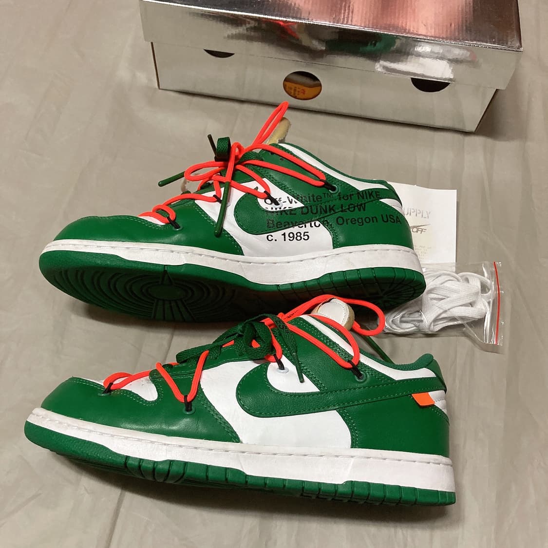 270 나이키 오프화이트 덩크 그린 상품이미지3