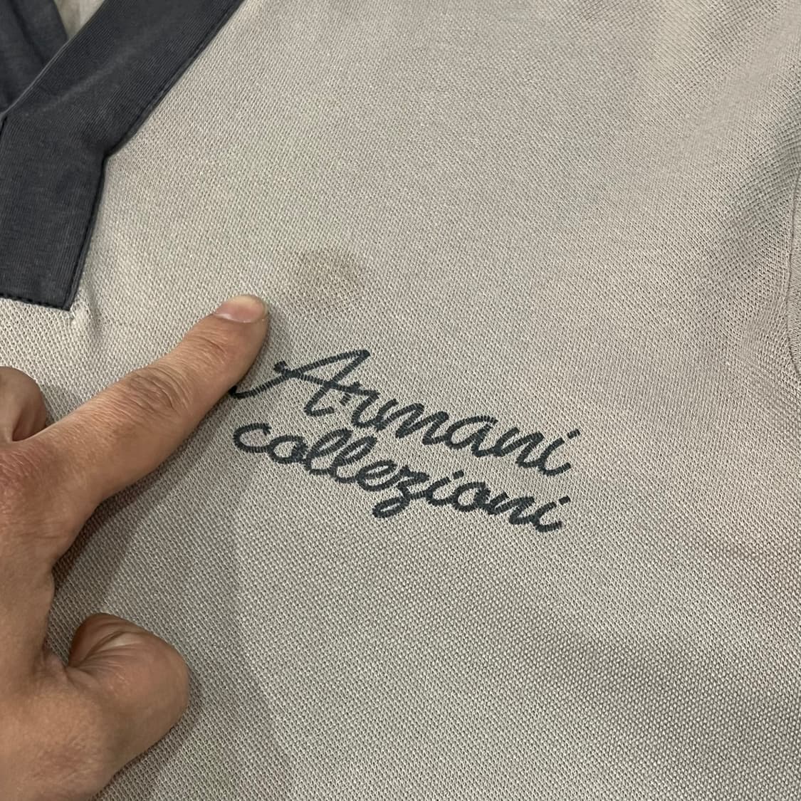  아르마니 꼴레지오니 로고 하프 카라티 y16231 상품이미지4