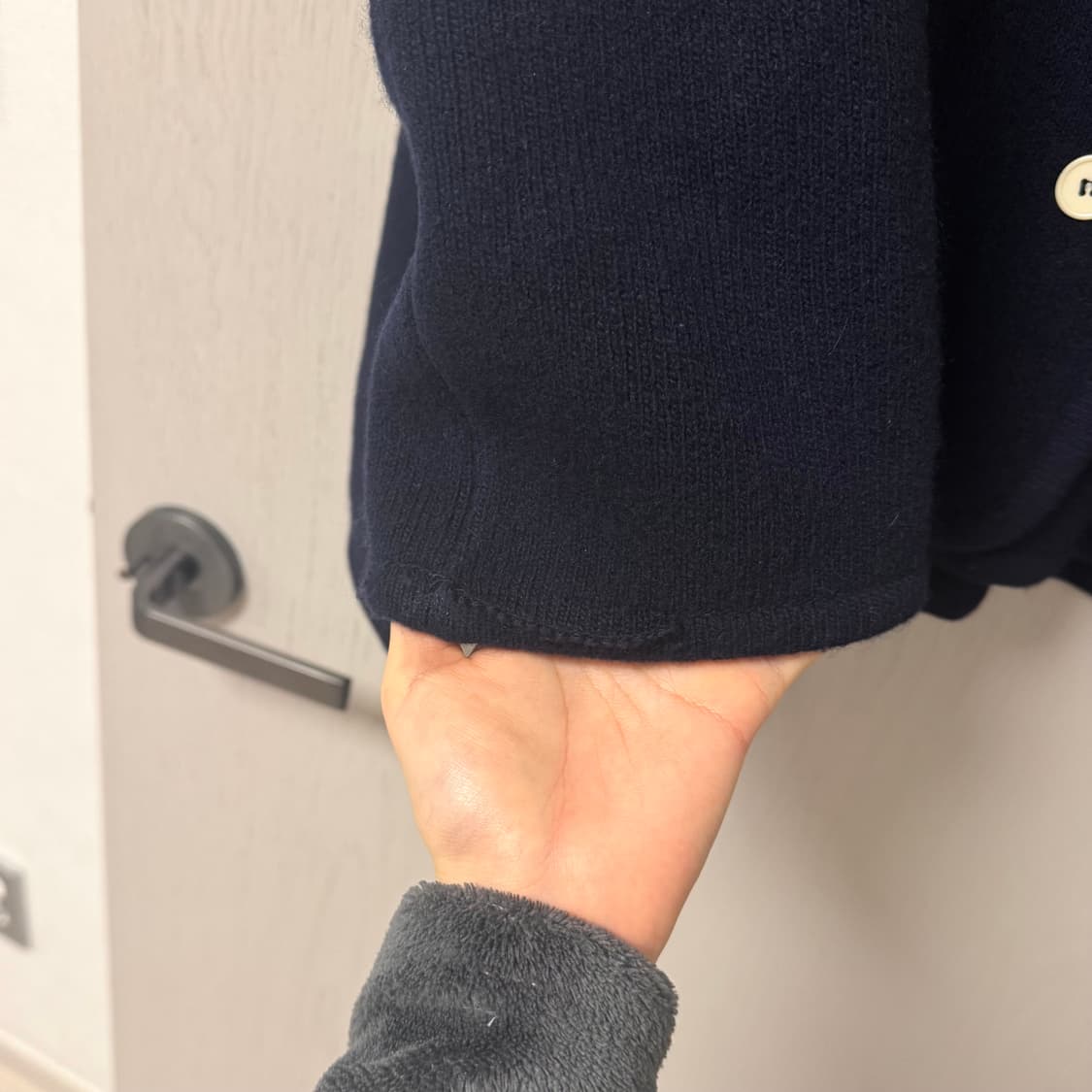 문달 collar 니트 자켓 상품이미지4