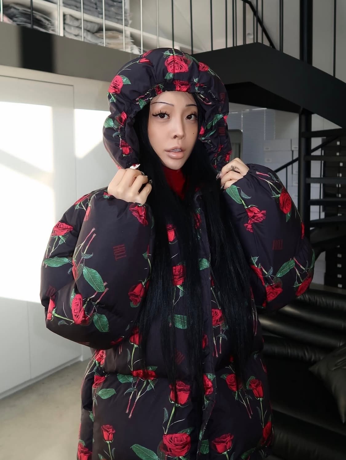 Toh rose padding 로즈 패딩 상품이미지2