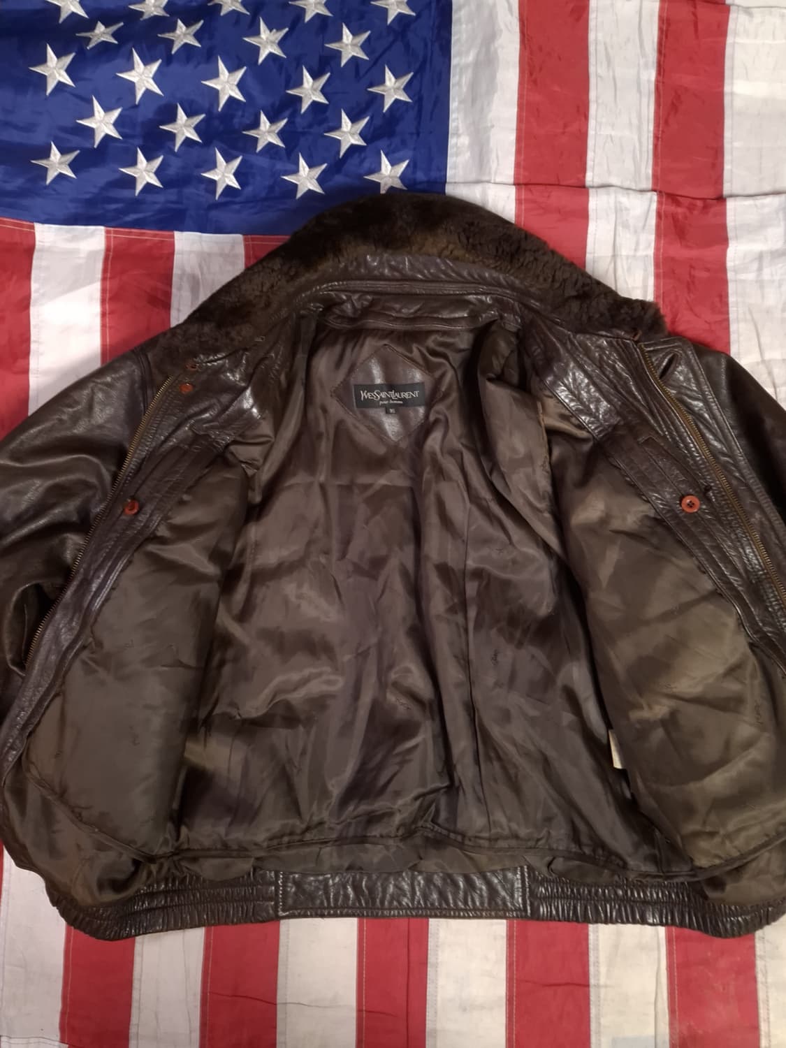 오리지날 입셍로랑 양털퍼 리얼램스킨 자켓 상품이미지6