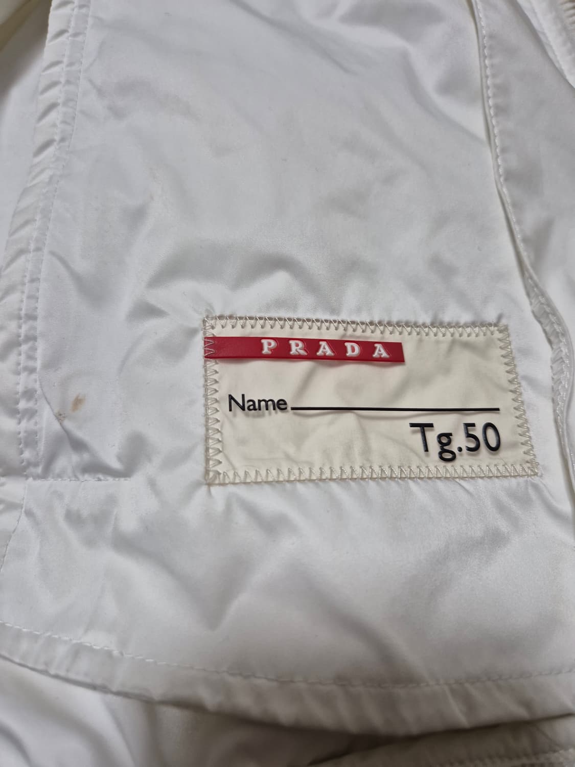 프라다 스포츠 나일론 집업자켓 화이트 상품이미지6