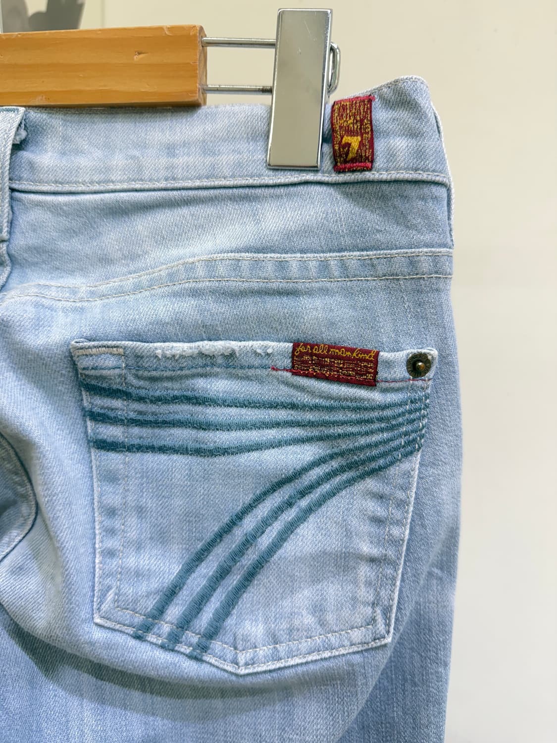 7 FOR ALL MANKIND (Made in USA)데님 카프리팬츠 상품이미지5