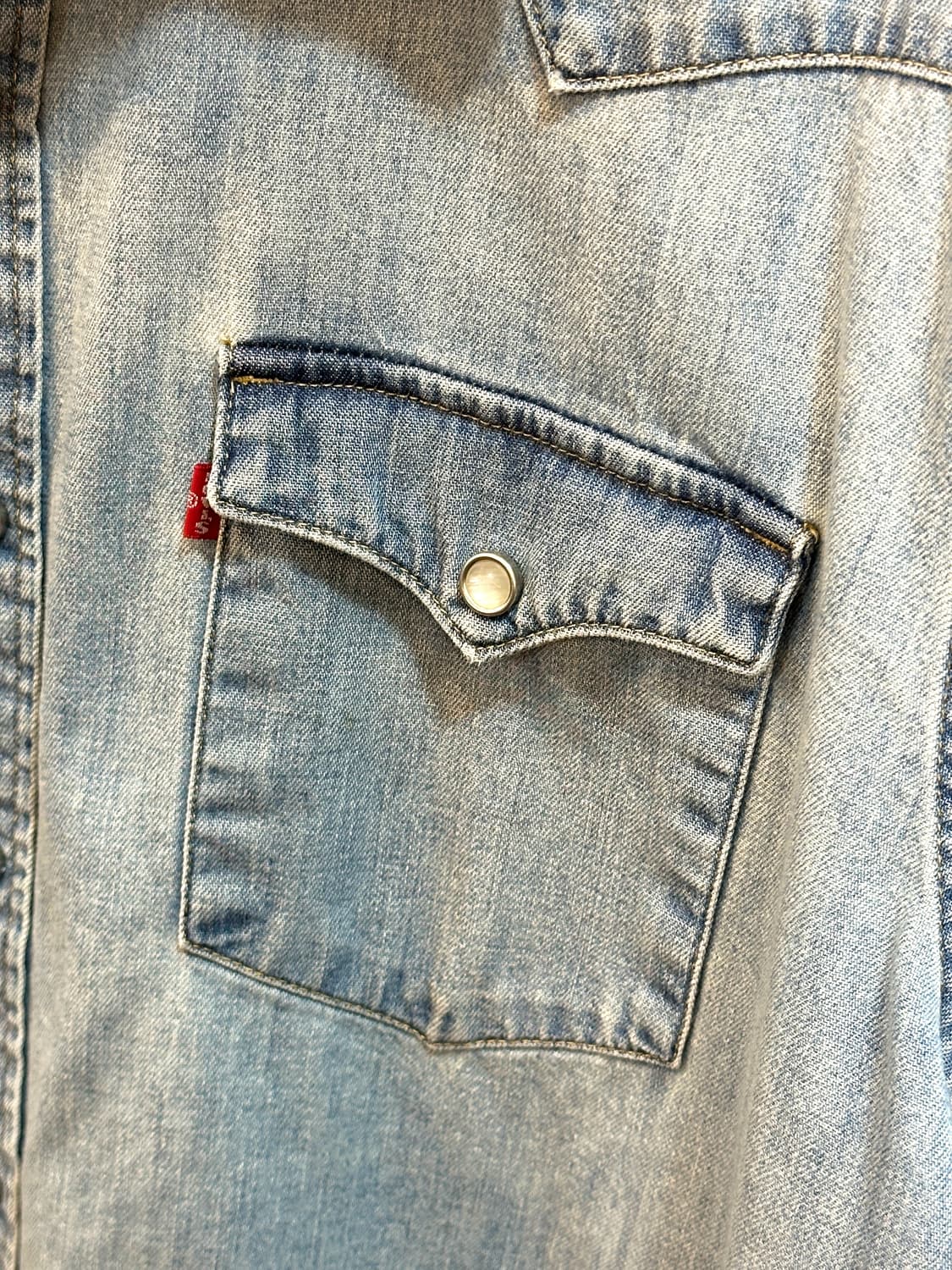 리바이스 웨스턴 샴브레이 셔츠 XL 상품이미지6