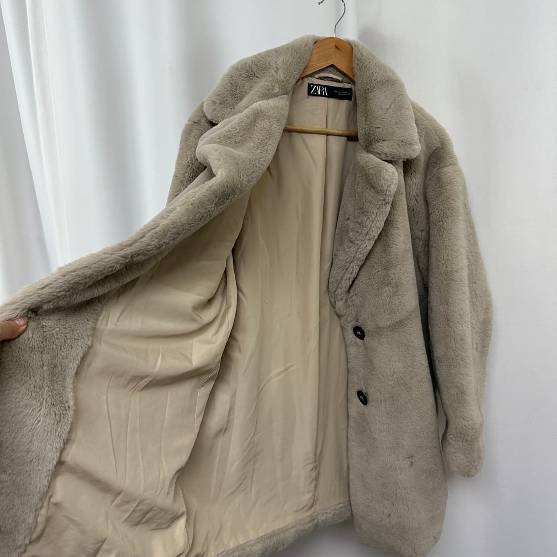  자라 여자 부드러운 퍼자켓 코트 L 상품이미지8