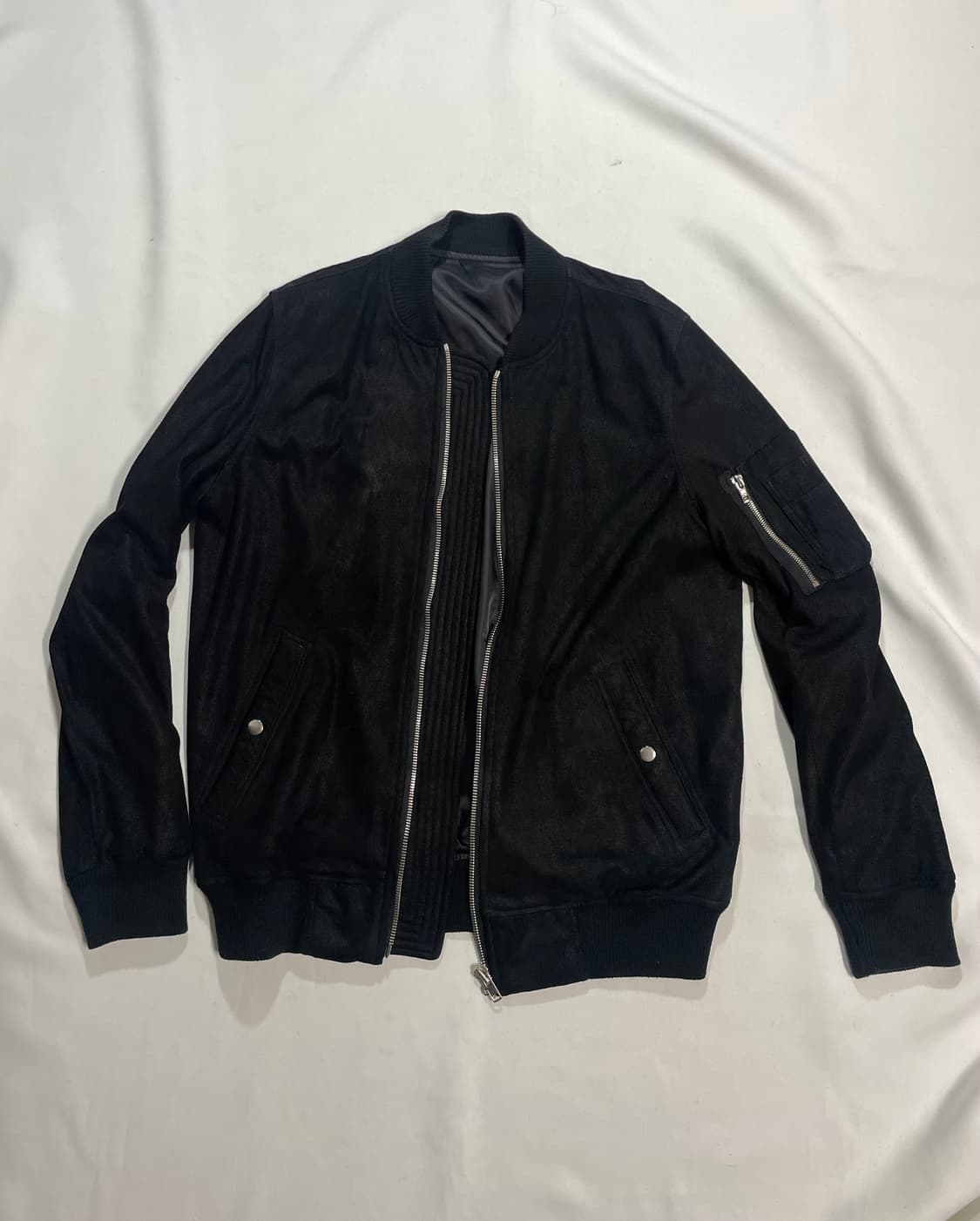 릭오웬스맛 스웨이드 마원 봄버  상품이미지2