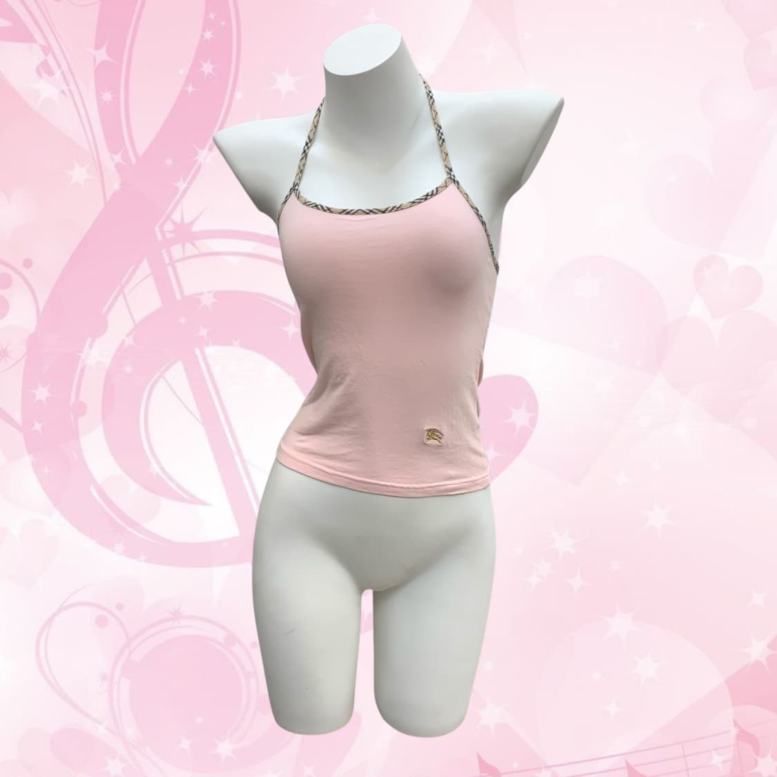 Burberry pink halter slip top 상품이미지1