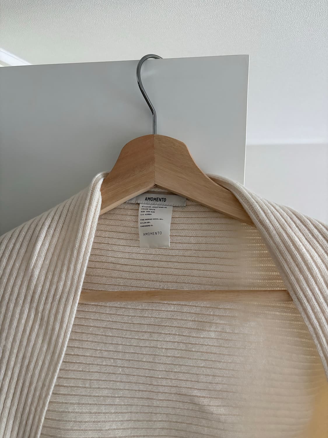 아모멘토 니트 볼레로 아이보리 상품이미지3