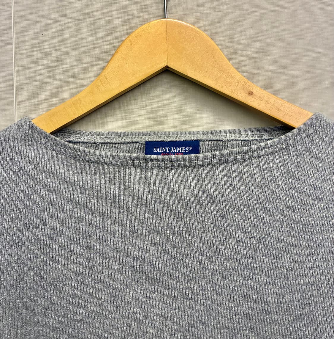 (T4/M)세인트제임스 길도 무지 엘보패치 롱슬리브 긴팔티셔츠 상품이미지6