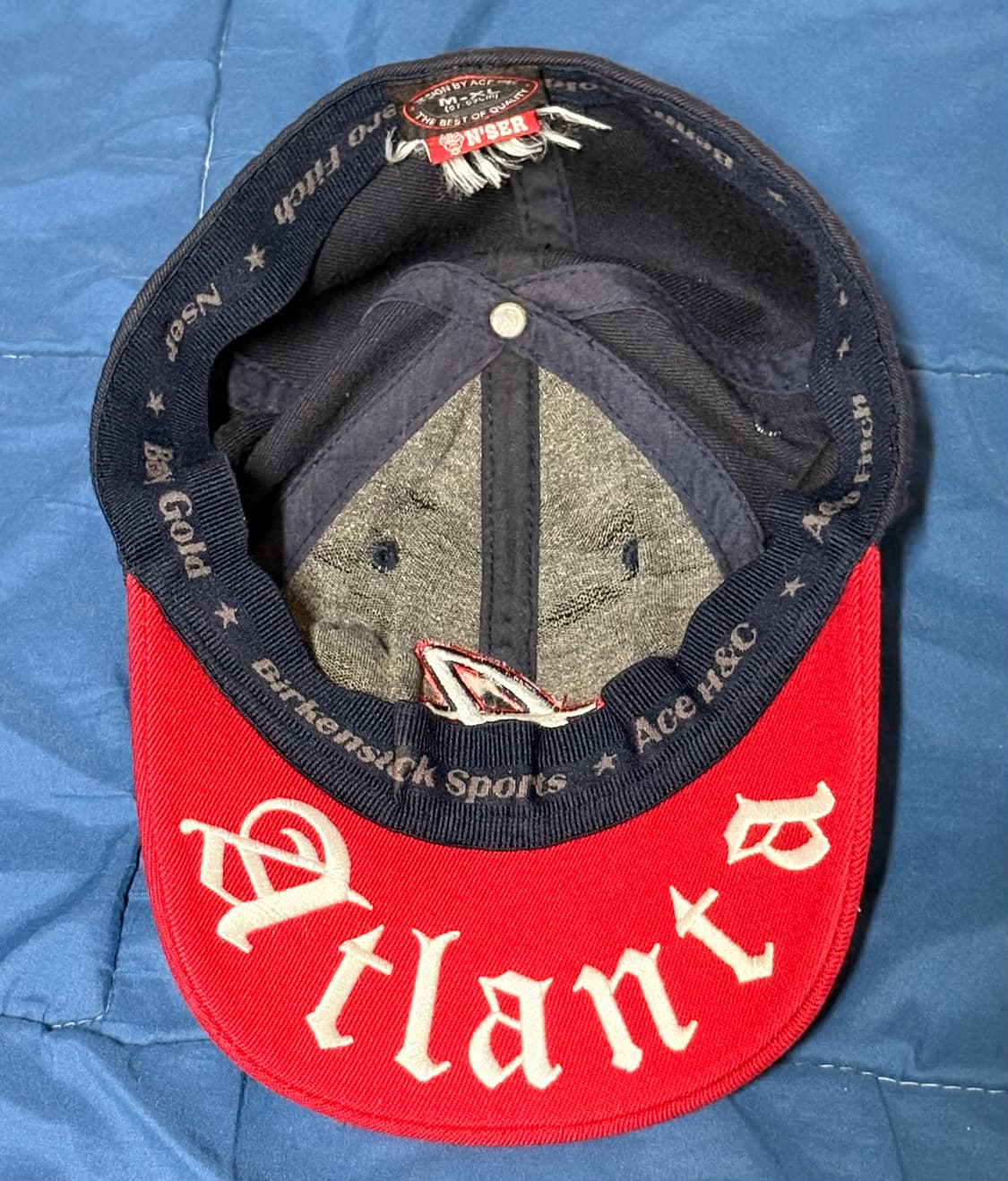 애틀란타 베이스볼 캡 레드네이비 57 ~ 59 상품이미지2