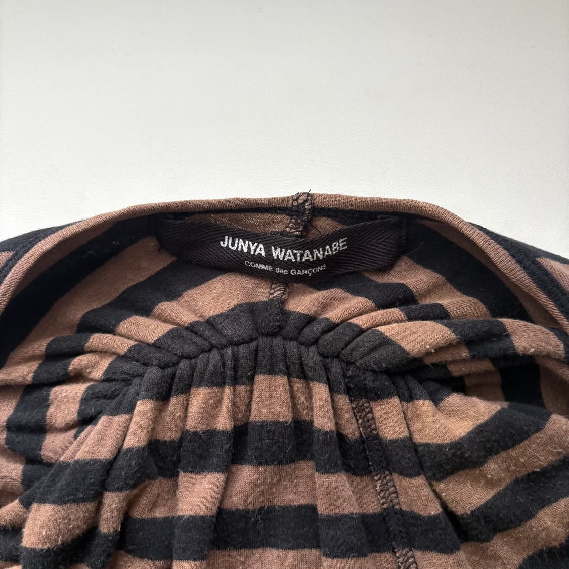 준야와타나베 아방가르드 셔링 스트라이프 티셔츠 상품이미지4