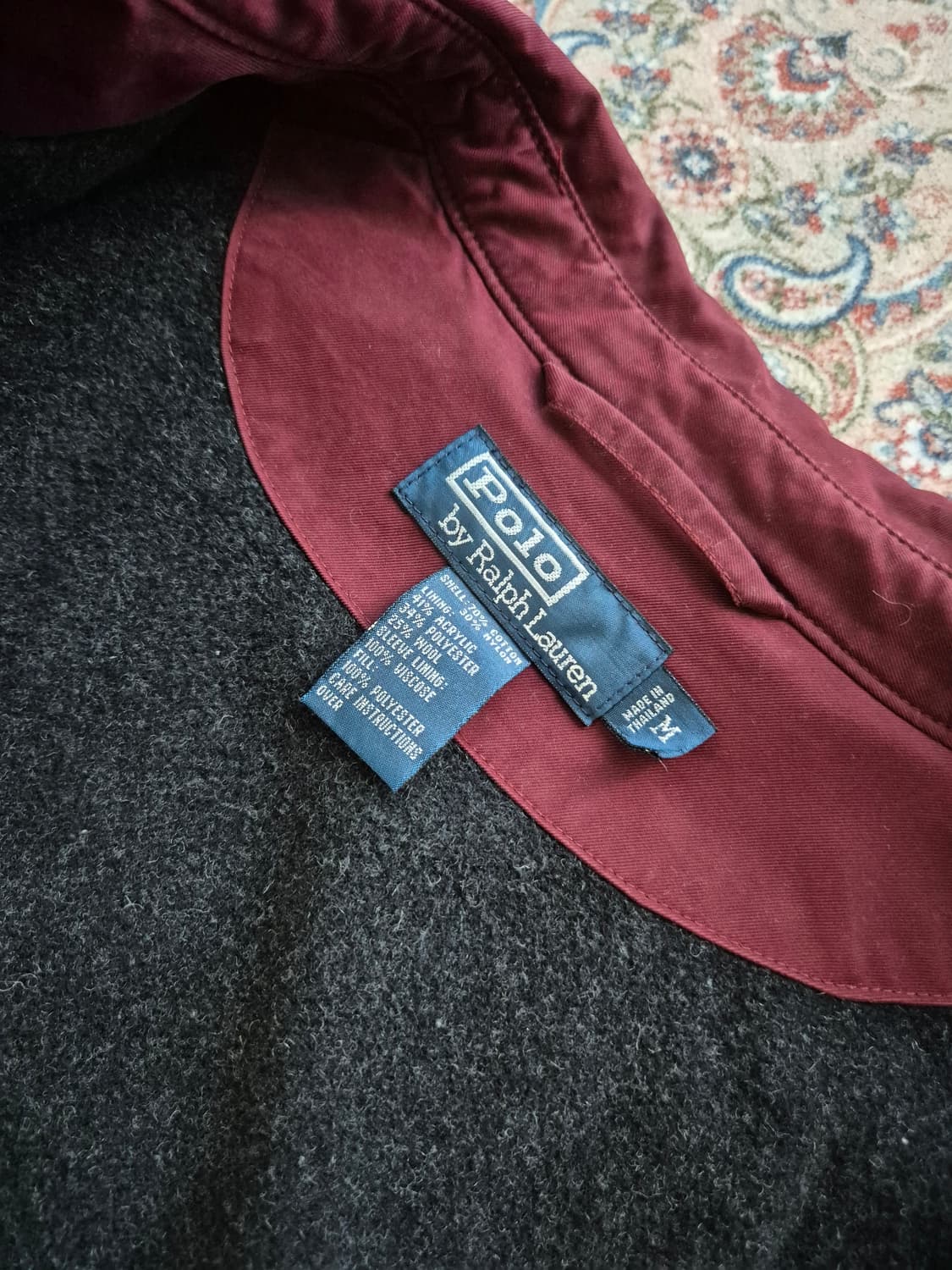 빈티지 POLO 버건디 스윙탑. 상품이미지5