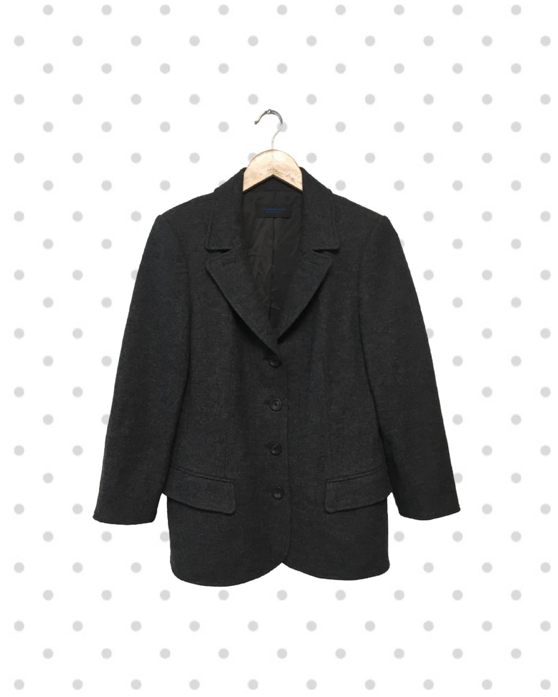 vintage wool blazer jacket charcoal 상품이미지1