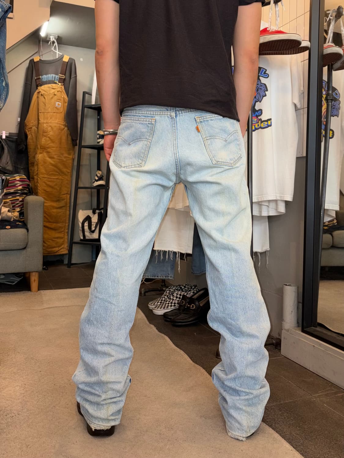 90’s Levi’s 517 USA washed denim pants 상품이미지3
