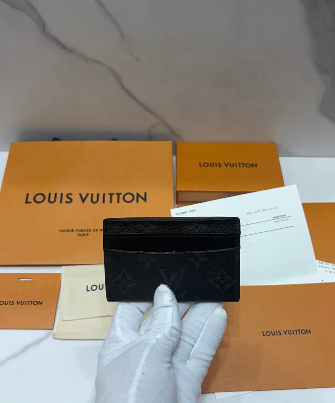 [정품] 루이비통 이클립스 카드지갑 백화점 풀구성 상품이미지2