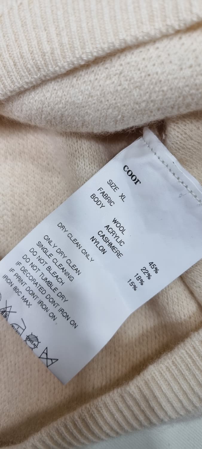 COOR 쿠어 울 캐시미어 니트 XL _ 남성, 사진확인 상품이미지9