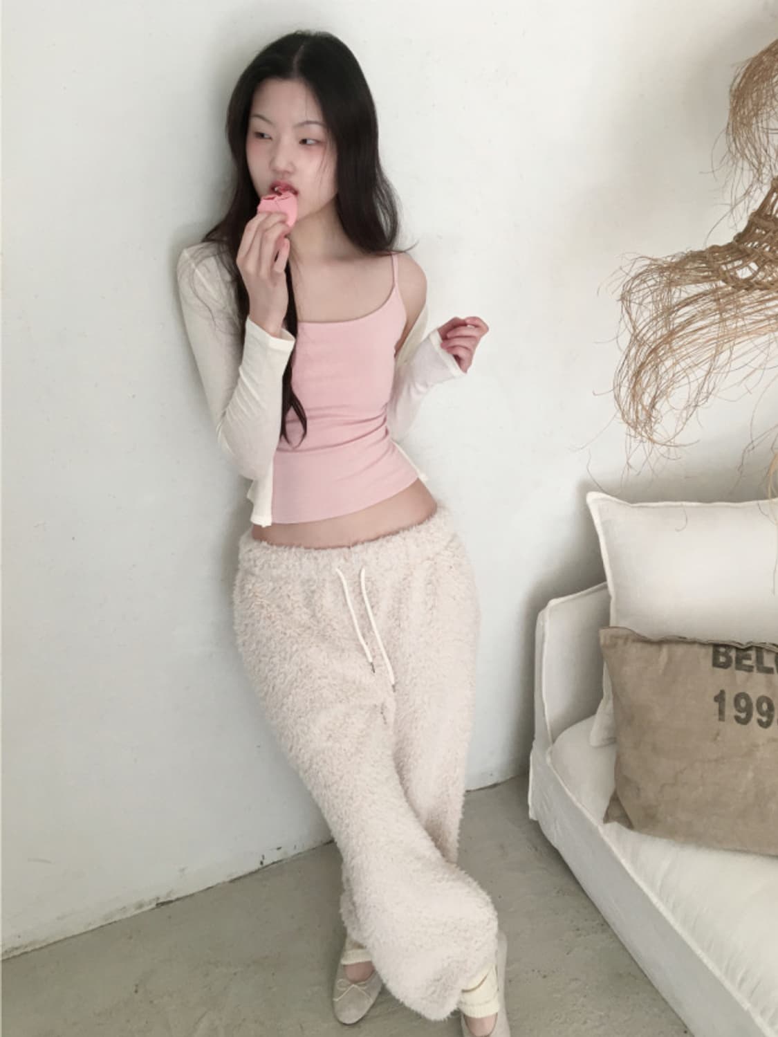 클라따 winter boucle pants (ivory) 상품이미지1