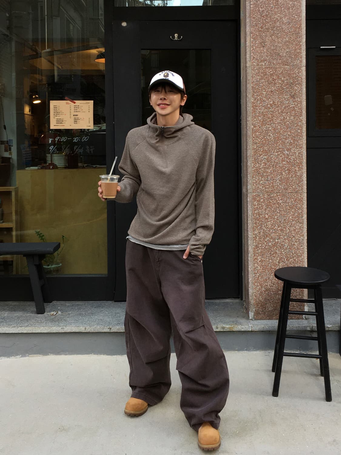 웨이빙 하프 집업 후드 (hoibo) 상품이미지2