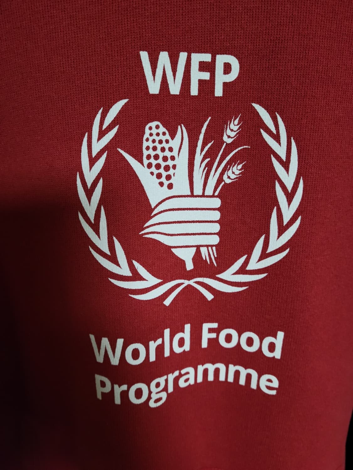 [S] 발렌시아가 레드 WFP 로고 후드티셔츠 상품이미지3