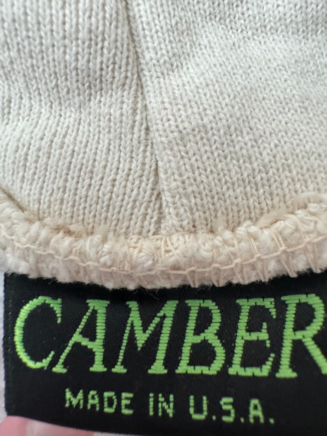 캠버 헤비웨이트 크로스니트 아이보리 스웨트셋업 상품이미지7