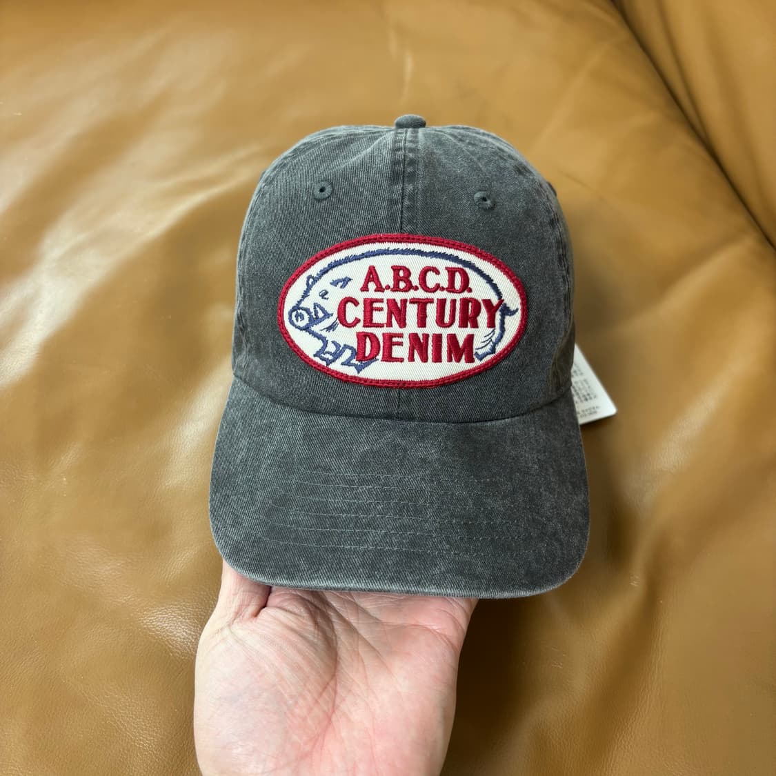 Kapital 캐피탈 오사카 한정 6패널 볼캡 모자 워시드 블랙 상품이미지2