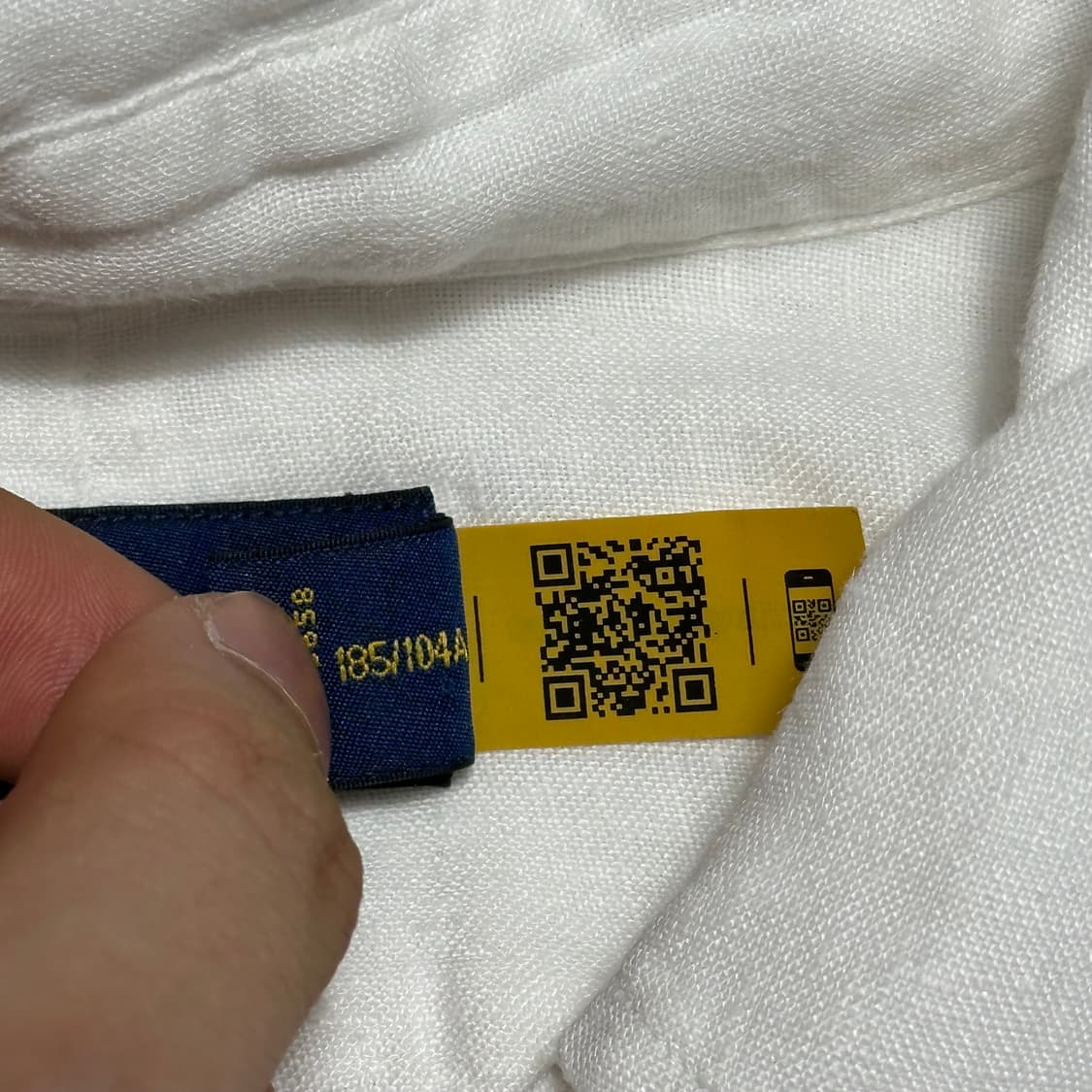 XL 폴로랄프로렌 클래식핏 화이트 린넨 셔츠 상품이미지5