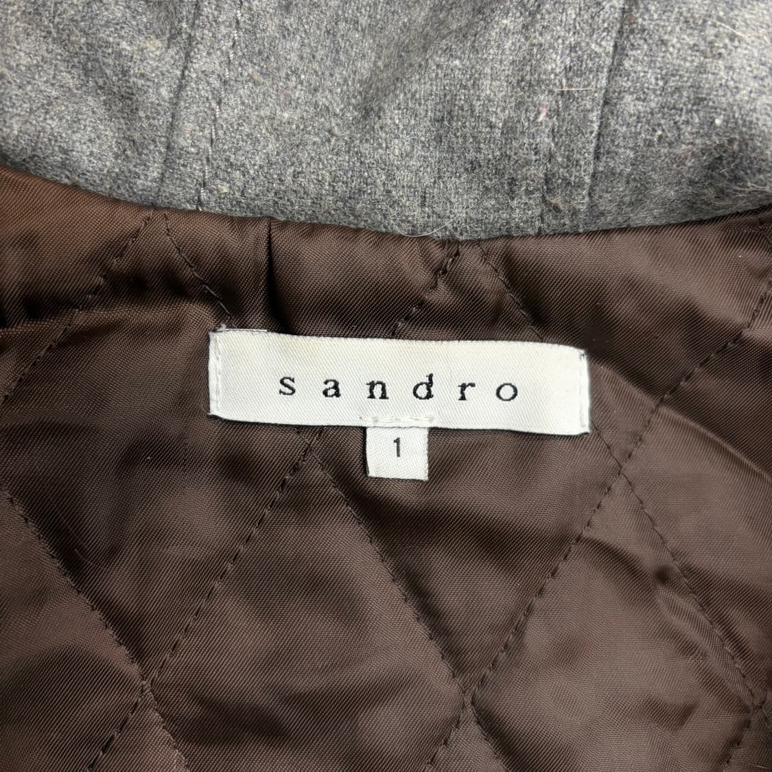 산드로 퍼 후드 야상 자켓 v1591 상품이미지6