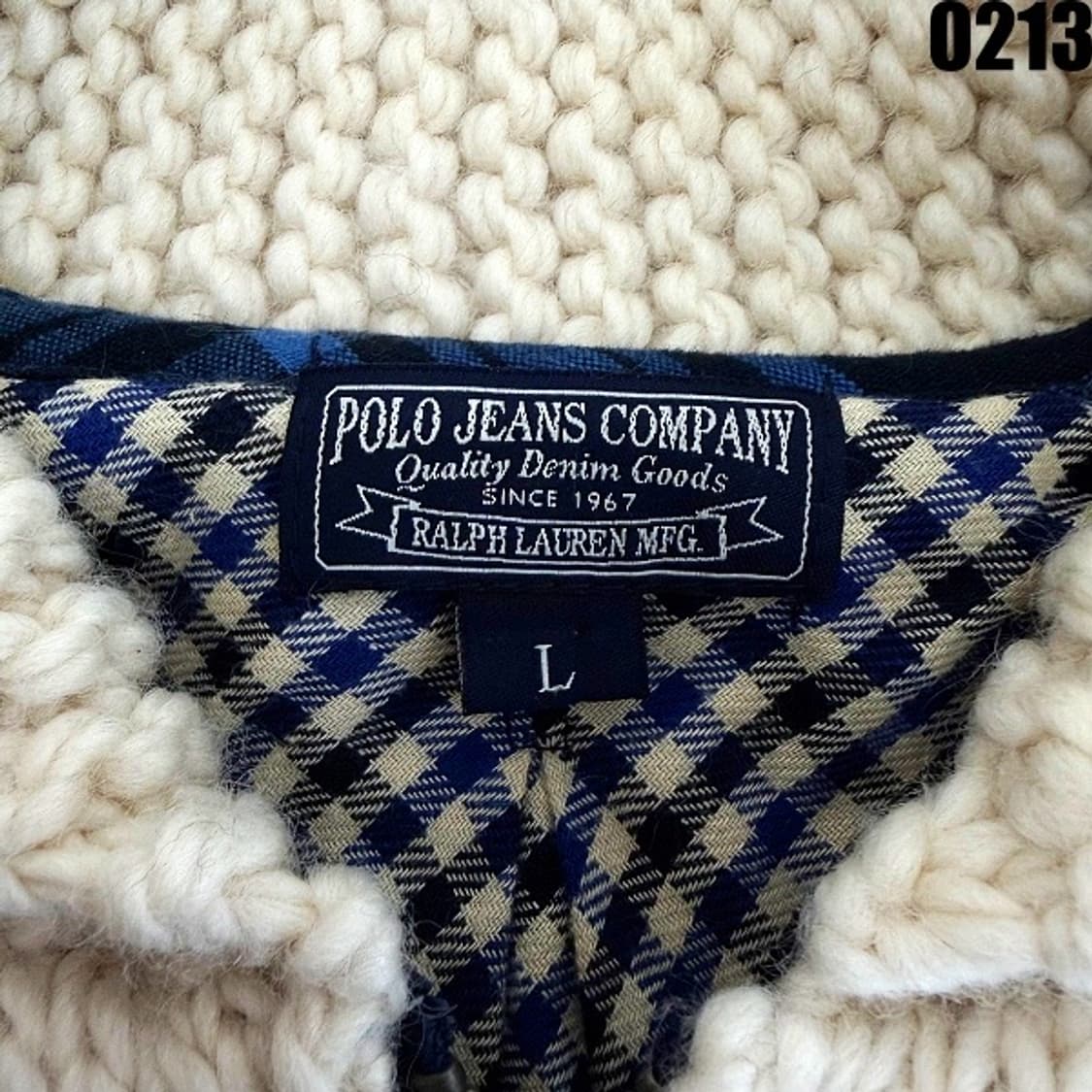 폴로 진스 컴퍼니 니트 집업 자켓 L 0213 상품이미지5