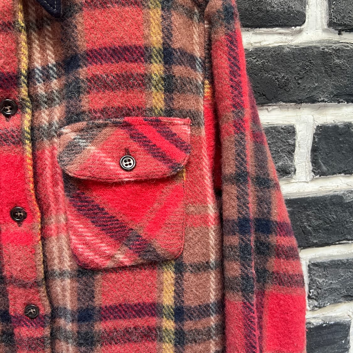 45rpm 체크 울 셔츠 상품이미지3